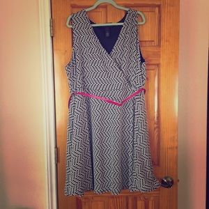 Polka dot Lane Bryant wrap dress size 28
